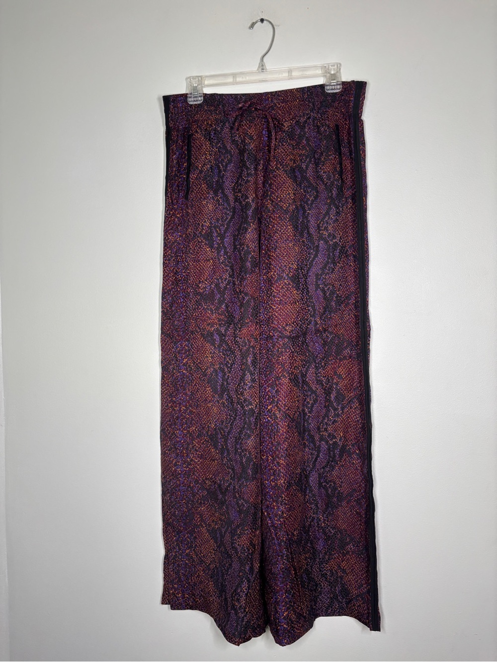 Rebecca Taylor Purple and Rust Snake-Print Maxi Skirt